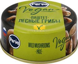 Паштет PERVA Extra Vegan, с лесными грибами, 100г, вид