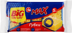 Изображение товара Губки для посуды BIG CITY LIFE Max, крупнопористые, 5 шт