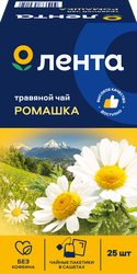 Чай травяной ЛЕНТА Ромашка, 25пак, изображение