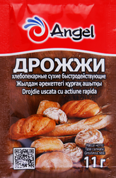 Дрожжи сухие ANGEL инстантные, 11г, крупный план