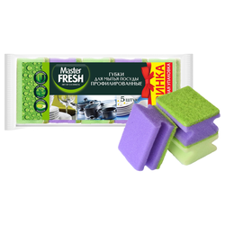 Губки для мытья посуды MASTER FRESH, Арт. 628852, крупный план