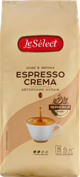 Кофе зерновой LE SELECT Espresso Crema жареный, 1кг, изображение