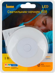 Светильник-ночник IEK 008, круг RGB и белый цвет, 220В, крупный план