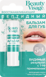 Бальзам для губ BEAUTY VISAGE восстанавливающий пептидный, 3,6г, фото