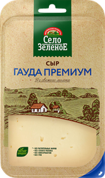 Изображение товара Сыр СЕЛО ЗЕЛЕНОЕ Премиум Гауда 40%, нарезка, без змж, 130г