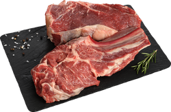 Говядина ЛЕНТА FRESH фермерская, антрекотная часть, на кости, детальное фото