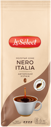 Кофе молотый LE SELECT Nero Italia натуральный, 200г, вид