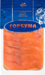 Горбуша холодного копчения РЫБНИК ломтики, 100г, вид