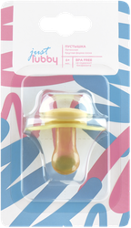 Пустышка LUBBY Just, латексная с круглым соском, с 6 месяцев, Арт. 27544, крупный план