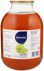 Нектар BONVIDA Яблочно-виноградный осветленный, 3л, картинка