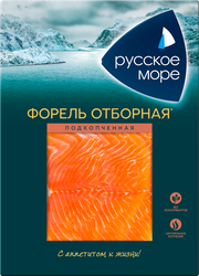Изображение товара Форель подкопченная РУССКОЕ МОРЕ филе-ломтики, 120г