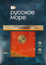 Форель подкопченная РУССКОЕ МОРЕ филе-ломтики, 120г, фото