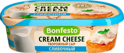 Сыр творожный BONFESTO Кремчиз Сливочный 65%, без змж, 140г, крупный план