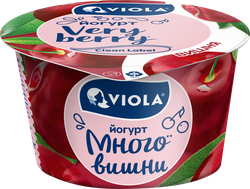 Йогурт VIOLA Very Berry с вишней 2,6%, без змж, 180г, изображение