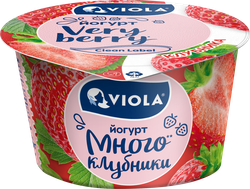 Йогурт VIOLA Very Berry с клубникой 2,6%, без змж, 180г, картинка