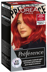 Краска для волос PREFERENCE Paris Яркость цвета 8.624 Яркий красный  Гавана, 204мл, детальное фото