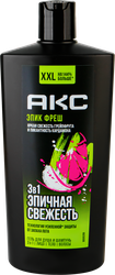 Гель для душа и шампунь АКС 3в1 Epic fresh, 610мл, крупный план