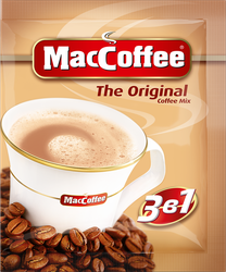Напиток кофейный растворимый MACCOFFEE Original 3в1, 20г, вид