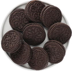 Печенье сахарное ПРИНЦИП ДОМИНО Dark со сливочным вкусом, 280г, изображение
