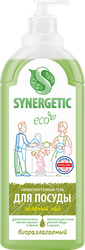 Гель для мытья посуды SYNERGETIC Зеленый чай, 1л, вид