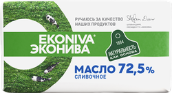 Масло сливочное ЭКОНИВА Крестьянское 72,5%, без змж, 180г, картинка