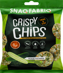 Чипсы цельнозерновые SNAQ FABRIQ со вкусом малосольные огурчики, 50г, изображение