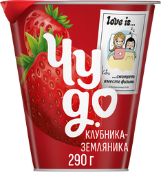 Йогурт ЧУДО Клубника, земляника 2%, без змж, 290г, картинка