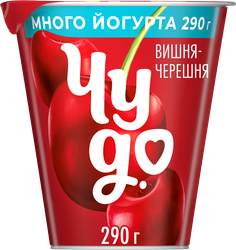 Йогурт ЧУДО Вишня, черешня 2%, без змж, 290г, картинка