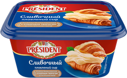 Сыр плавленый PRESIDENT Сливочный 45%, без змж, 400г, изображение