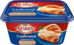 Сыр плавленый PRESIDENT Сливочный 45%, без змж, 400г, детальное фото