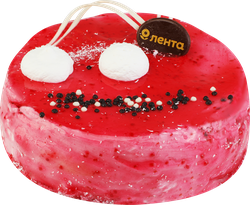 Торт Малиновый с творожным кремом ЛЕНТА FRESH, 1кг, фото