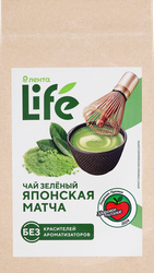 Чай зеленый ЛЕНТА LIFE Японская матча Премиум, порошковый, 40г, фото