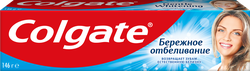 Зубная паста COLGATE Бережное отбеливание, с фтором и кальцием, 100мл, картинка