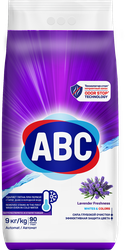 Стиральный порошок ABC Лаванда, 9кг, крупный план