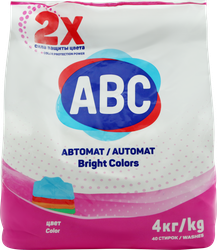 Изображение товара Стиральный порошок для цветного белья ABC, 4кг