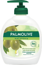 Жидкое мыло PALMOLIVE Натурэль Интенсивное увлажнение Олива и увлажняющее молочко, 300мл, крупный план
