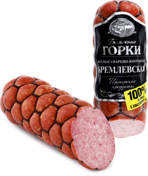 Колбаса варено-копченая БЛИЖНИЕ ГОРКИ Кремлевская, 350г, изображение