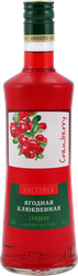 Настойка ЯГОДНАЯ Клюквенная сладкая 20%, 0.5л, изображение