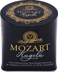 Конфеты шоколадные LAMBERTZ Mozart-Kugeln с мягкой ореховой начинкой, 300г, крупный план