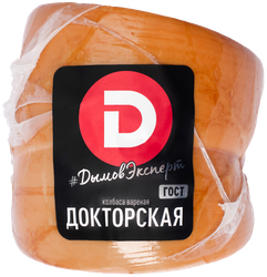 Колбаса вареная ДЫМОВ Докторская ГОСТ, весовая, детальное фото
