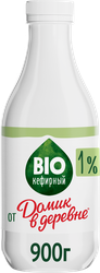 Продукт биокефирный ДОМИК В ДЕРЕВНЕ 1%, без змж, 900г, детальное фото