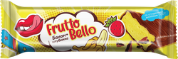 Батончик шоколадный FRUTTOBELLO суфле клубника-банан, 35г, вид