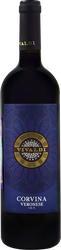 Вино VIVALDI Corvina Veronese сортовое ординарное красное полусухое, 0.75л, крупный план