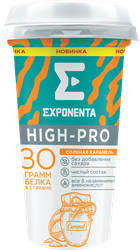 Изображение товара Напиток кисломолочный EXPONENTA High-pro Соленая карамель обезжиренный с высоким содержанием белка, без змж, 250г