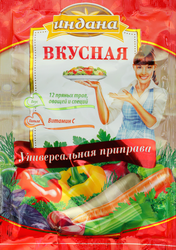 Приправа ИНДАНА Вкусная, универсальная, 75г, крупный план