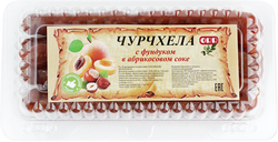 Чурчхела с фундуком в абрикосовом соке, весовая, изображение
