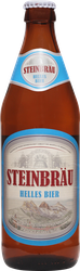 Пиво светлое STEINBRAU Helles фильтрованное пастеризованное 5,2%, 0.5л, вид
