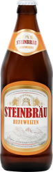 Пиво светлое STEINBRAU Hefeweizen нефильтрованное пастеризованное 5,2%, 0.5л, фото