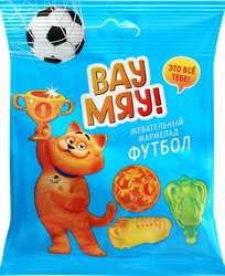 Мармелад жевательный ВАУ МЯУ! Футбол, 70г, детальное фото