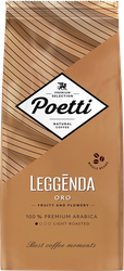 Кофе зерновой POETTI Leggenda Oro, 1кг, крупный план